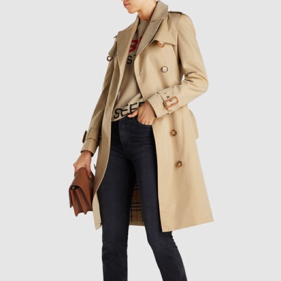 BURBERRY Islington Cotton Gabardine Trench Coat